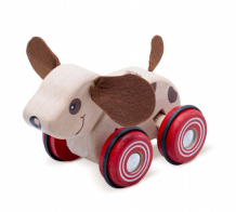 Купить деревянная игрушка wonderworld щенок на колесах ww-1210