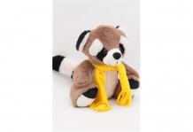 Купить мягкая игрушка unaky soft toy енот крош в жёлтом шарфе 26 см 0755230-67k