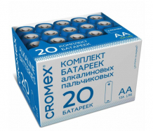 Купить cromex батарейки алкалиновые аа (lr6, 15а) 20 шт. 455593