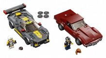 Купить конструктор lego speed champions chevrolet corvette c8.r and 1968 chevrolet corvette 76903