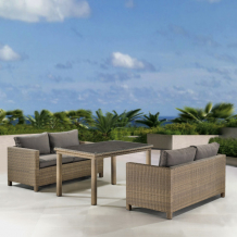 Купить afina garden обеденный комплект мебели с диваном t256b/s59b-w65