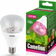 Купить светильник camelion led лампа для растений led15-pl/bio/e27 led15-pl/bio/e27