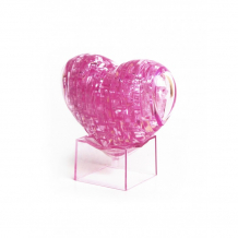 Купить hobby day 3d пазл магический кристалл сердечко со светом (40 деталей) 29021a