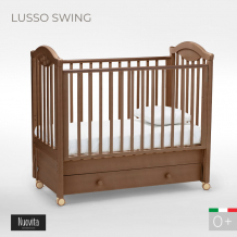 Купить детская кроватка nuovita lusso swing маятник продольный 