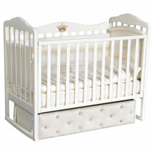 Купить детская кроватка кедр helen 8 мягкий фасад, автостенка, ящик (универсальный маятник) 5382