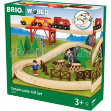 Купить brio игровой набор поездка по сельской местности с мостом 33909