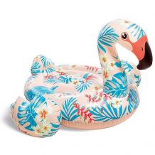 Купить intex надувной матрас-плот для плавания тропический фламинго 57559