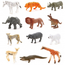 Купить наша игрушка набор фигурок дикие животные jungle animal 12 шт. 2a012