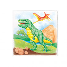 Купить раскраска maxi art многоразовая динозавры 20х20 см ma-2104-5-7