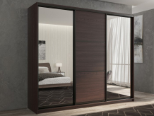 Купить шкаф рв-мебель купе 3-х дверный кааппи 3 180х60 см (венге) kaappi3-36-3-5