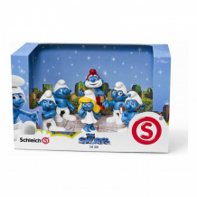 Купить schleich набор смурфов кино 41260