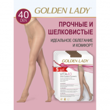 Купить colden lady колготки женские с эффектом шелка, классическая посадка и усиление в мыске vita 40 5 шт. 