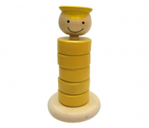 Купить деревянная игрушка rntoys паренек-пирамидка 