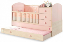 Купить кроватка-трансформер cilek baby girl с выдвижным спальным местом 130х80/180х80 см 20.42.1015.00