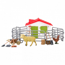 Купить masai mara набор фигурок животных на ферме (ферма игрушка, овца, курица, инвентарь) мм205-061
