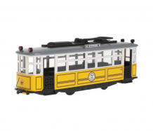 Купить технопарк машина металлическая со светом и звуком трамвай ретро 17 см trammc1-17sl-ye