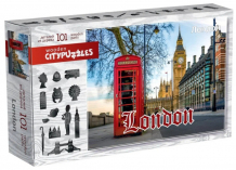 Купить нескучные игры деревянный пазл citypuzzles лондон 8222