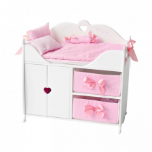 Купить кроватка для куклы paremo шкаф с постельным бельем pfd120-5