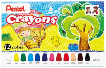 Купить pentel восковые мелки crayons 12 шт. gtc-12