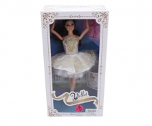 Купить наша игрушка кукла балерина шарнирная в белом платье ps1808-1