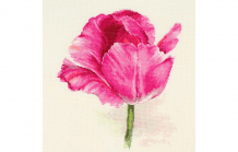 Купить алиса-к набор для вышивания тюльпаны малиновое сияние 26х22 см 2-43
