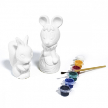Купить knopa набор для творчества раскраска №1 белочка и мышка 87118
