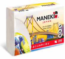 Купить maneki полотенца бумажные листовые однослойные dream z-сложения 200 шт. 4895228900159