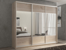 Купить шкаф рв-мебель купе 3-х дверный кааппи 6 210х60 см (дуб кастелло серый) kaappi3-32-6-2