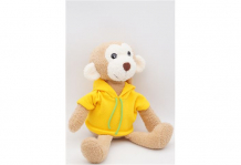 Купить мягкая игрушка unaky soft toy мартышка лорейн в желтой толстовке 38 см 0969326-18