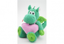 Купить мягкая игрушка unaky soft toy дракошечка зина с розовым флисовым с флисовым сердцем 20 см 0881020-33k