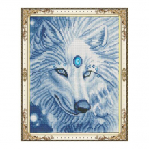 Купить рыжий кот алмазная мозаика белый волк 50х40 см wk002