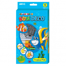 Купить amos набор витражных красок тропические рыбки (6 мини витражей) 22981