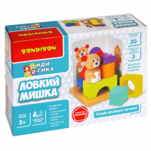 Купить деревянная игрушка bondibon развивающая настольная игра бондилогика ловкий мишка вв5374