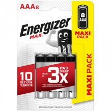 Купить energizer батарейка max aaa (lr03) алкалиновая 8bl 7638900410228