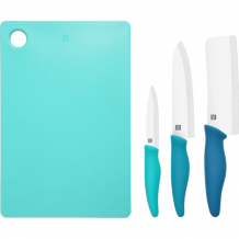 Купить huohou набор керамических ножей ceramic knives & cutting board set hu0020