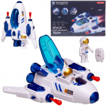 Купить junfa игровой набор покорители космоса: полет космического шаттла свет звук wk-26811