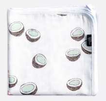 Купить одеяло mjolk муслиновое лёгкое кокосы/краски 110х110 5022116
