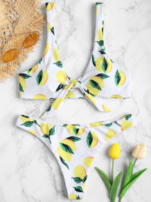 Купить knot lemon print bikini set ( id 262886202 )