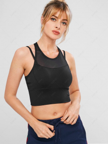 Купить mesh panel sport racerback gym bra ( id 288014703 )