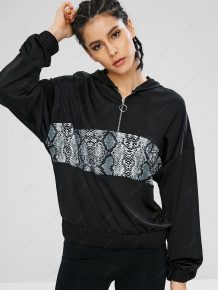 Купить snake print half zip sport hoodie ( id 353893901 )