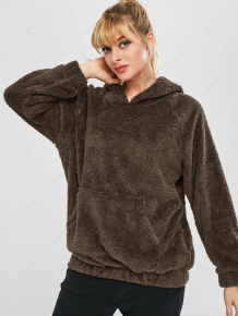 Купить fluffy raglan sleeve teddy hoodie ( id 366345108 )