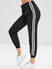 Купить zaful striped drawstring jogger pants ( id 377338203 )