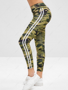 Купить side stripe camo print leggings ( id 378242102 )