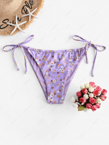 Купить zaful ditsy print tie side bikini bottom ( id 464798401 )