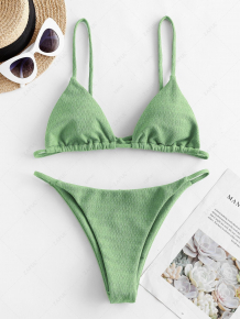 Купить zaful textured tie string bikini swimwear ( id 466484904 )