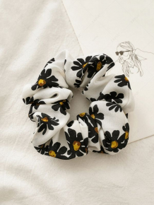Купить daisy flower print fabric scrunchy ( id 467843402 )