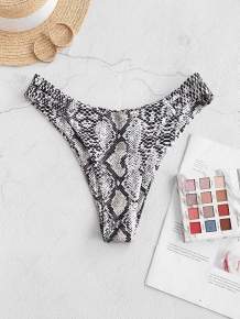 Купить zaful side cutout animal print bikini bottom ( id 461551404 )
