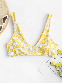 Купить zaful leopard plunging pull on bikini top ( id 468140303 )