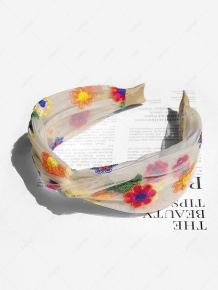 Купить floral embroidery mesh knotted headband ( id 468393602 )