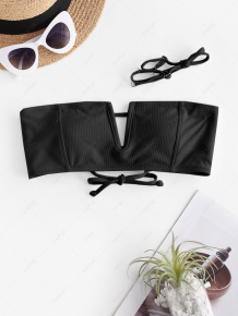 Купить zaful v wire textured bandeau bikini top ( id 466170510 )